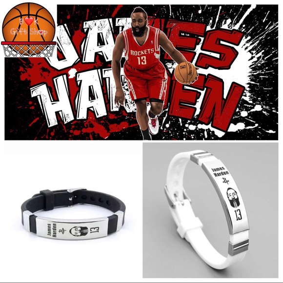NBA Accessories Nba James Harden Silicone Wristband Bracelet 2pcs Poshmark